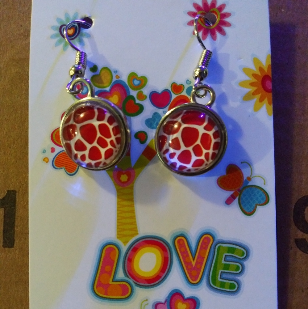 Handmade cabochon earrings